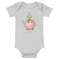 ETH Piggy Bank Onesie | Crypto Baby