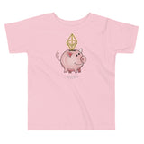 ETH Piggy Bank Toddler Tee | Crypto Toddler Short Sleeve T shirt