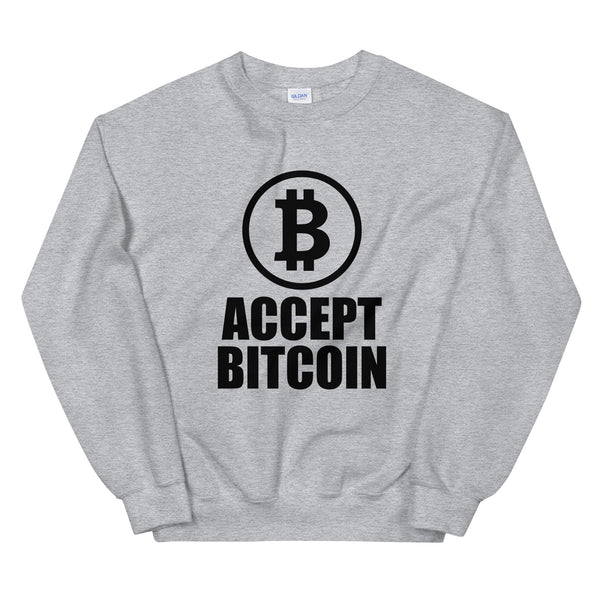 Accept Bitcoin Sweatshirt